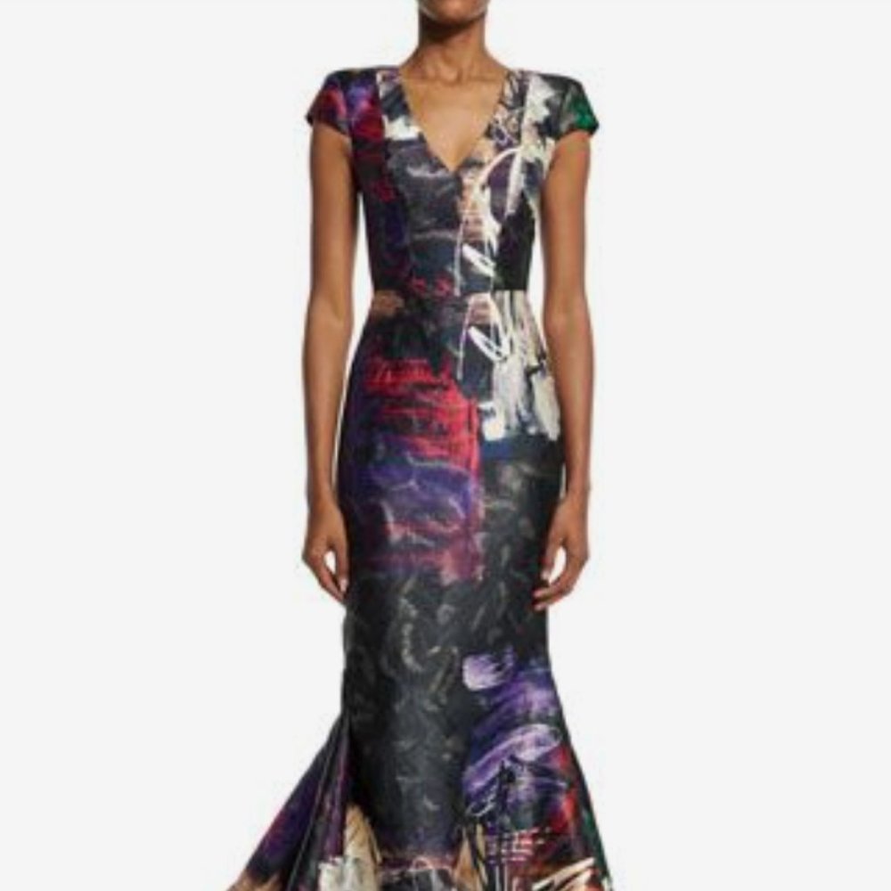 RUBIN SINGER Multi Color Cap-sleeve Graffiti-print